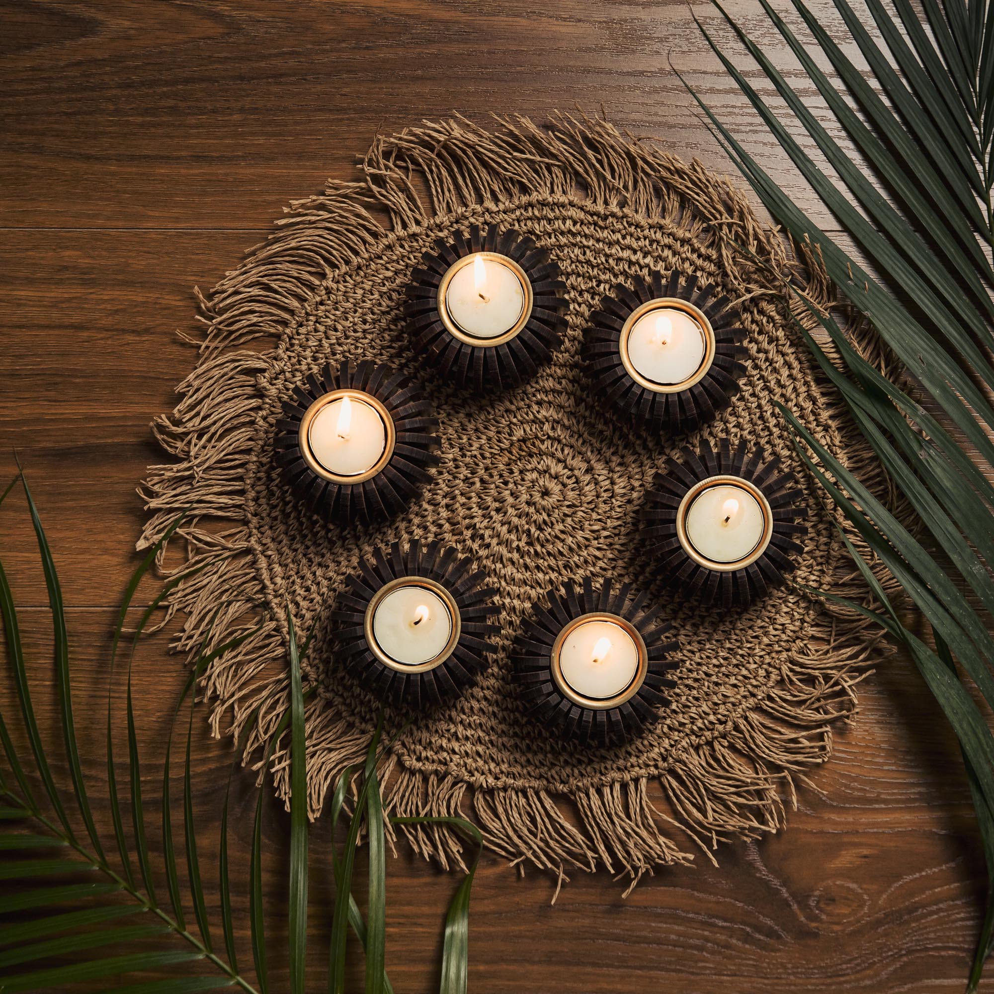 CERRA TEALIGHT HOLDER SET OF 6