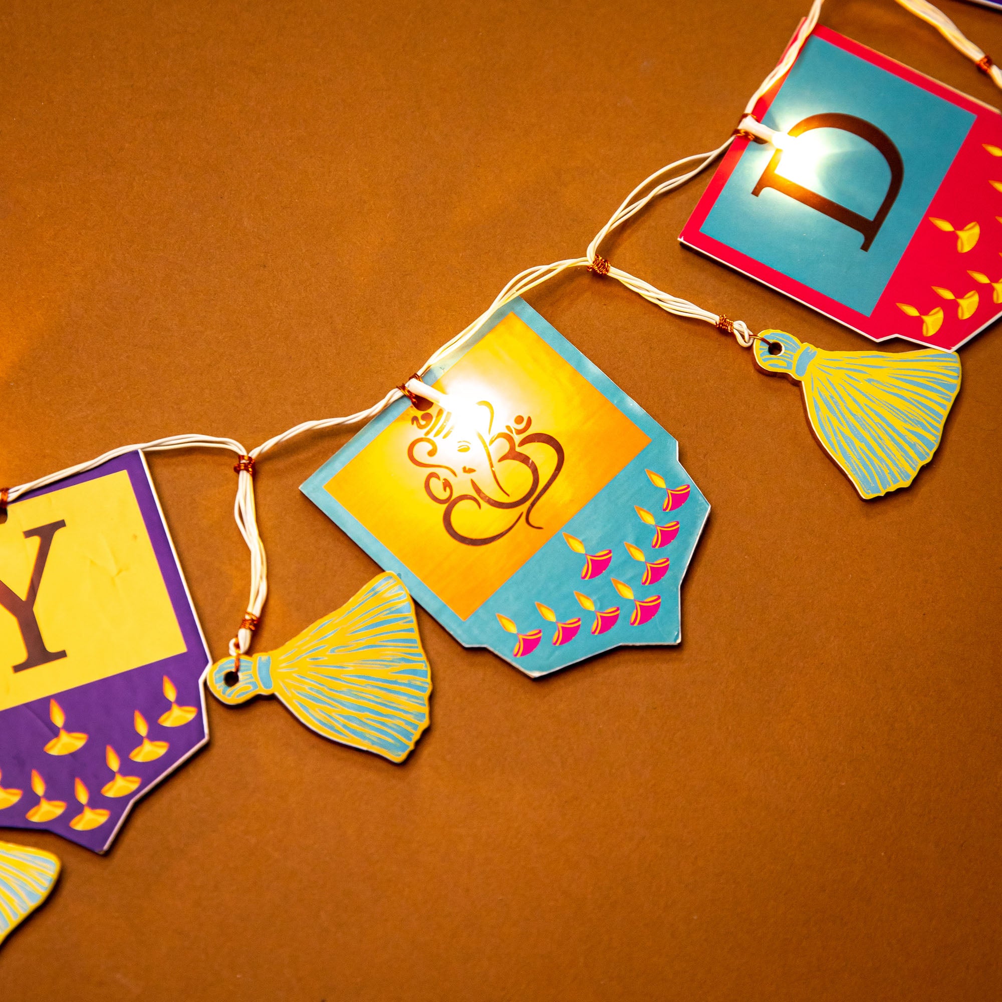 Ganesha - HAPPY DIWALI Festive Light Bunting