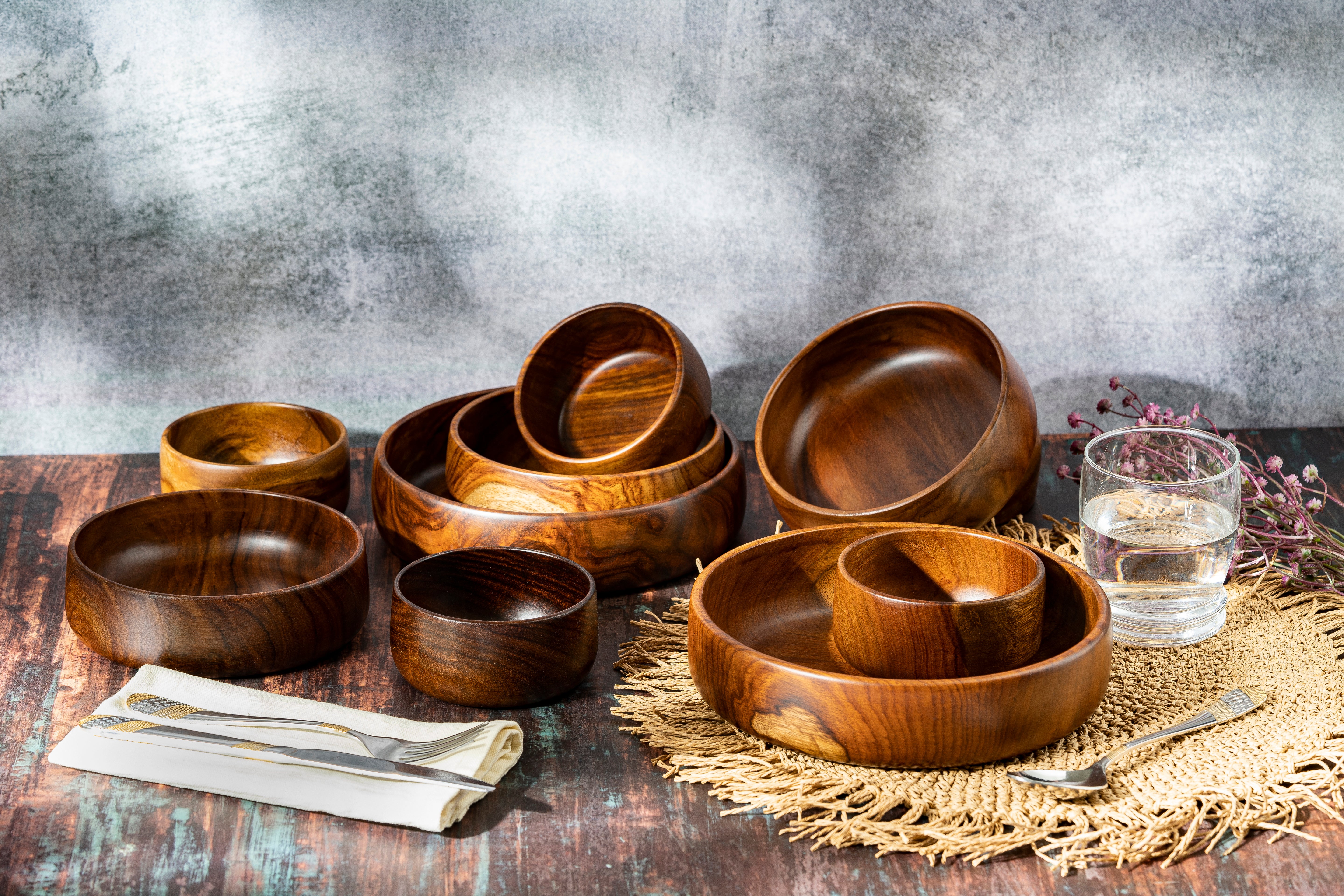 BARO WOODEN EXTRA LARGE BOWL