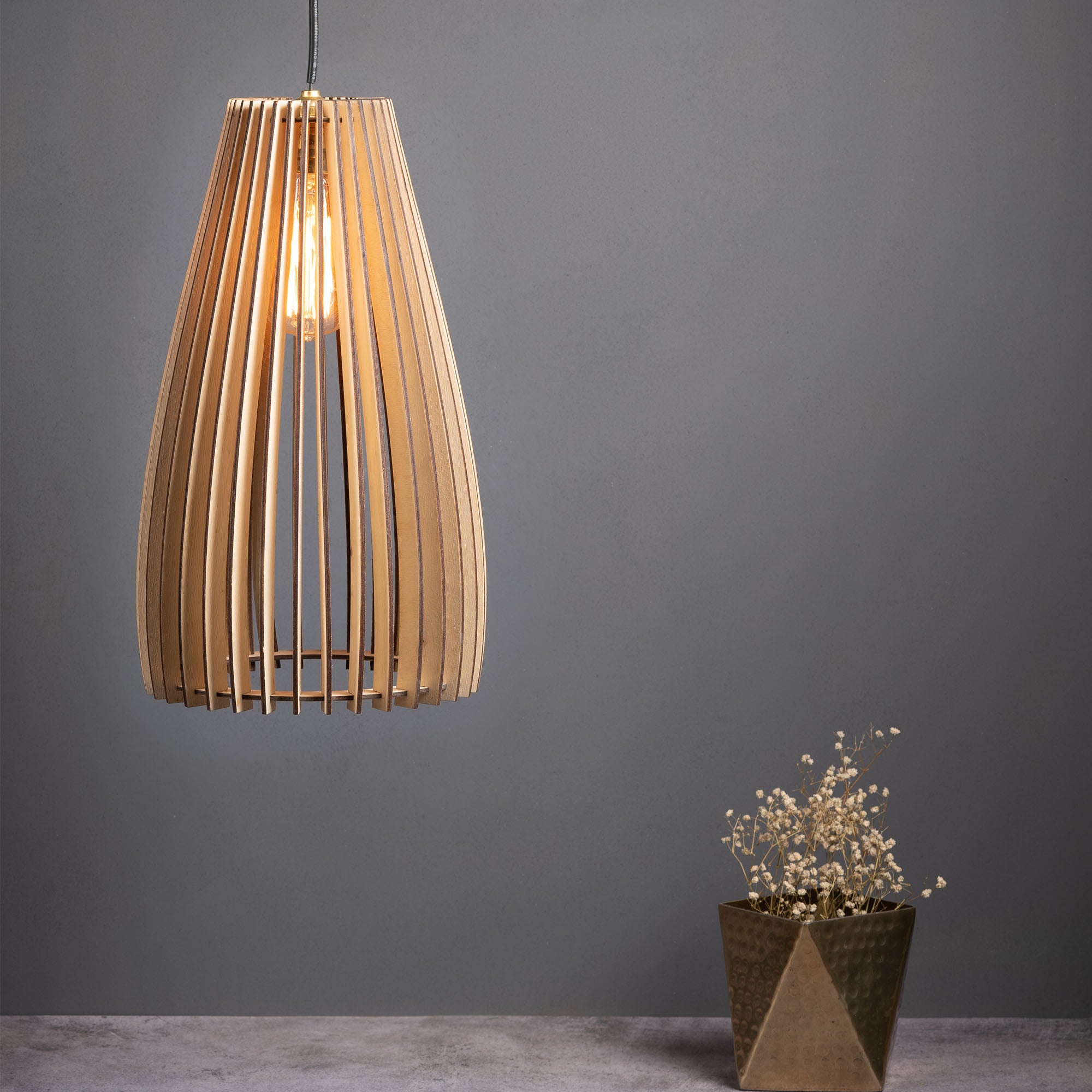 BAHAMA Birch Wood CEILING LAMP