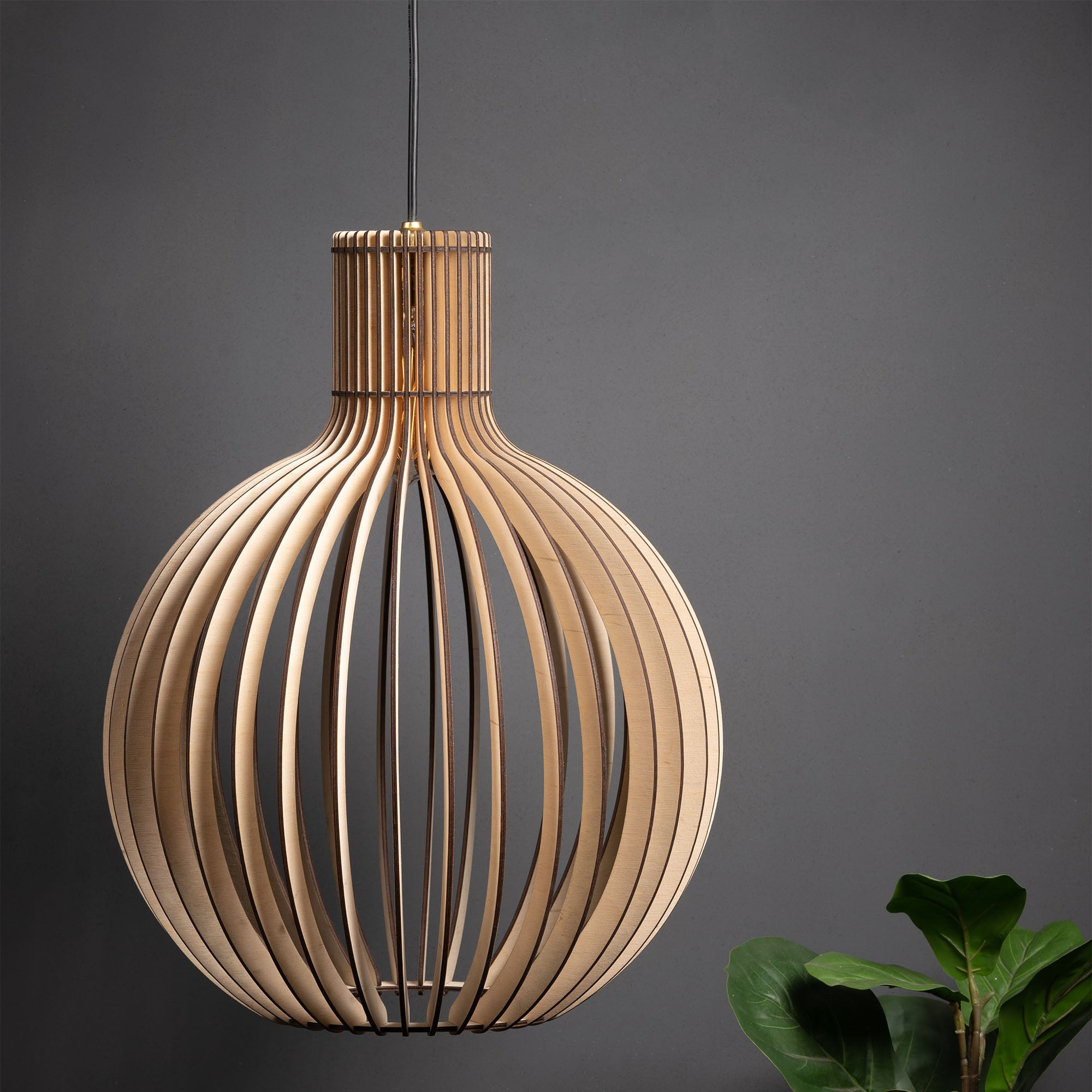 BONGO CEILING Birch Wood LAMP