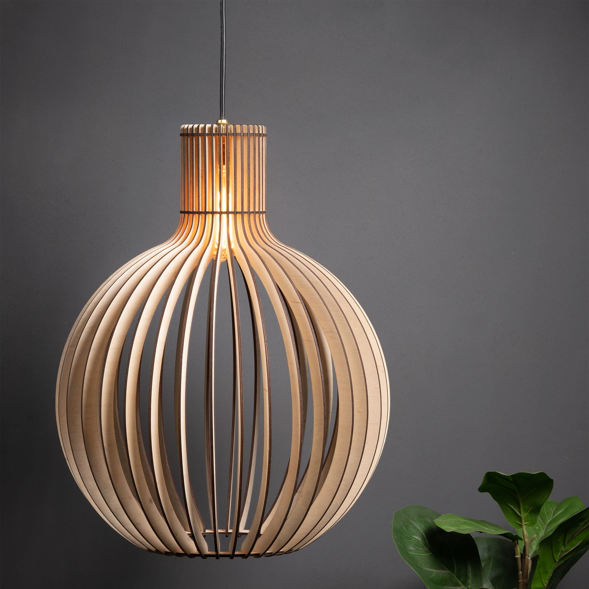 BONGO CEILING Birch Wood LAMP