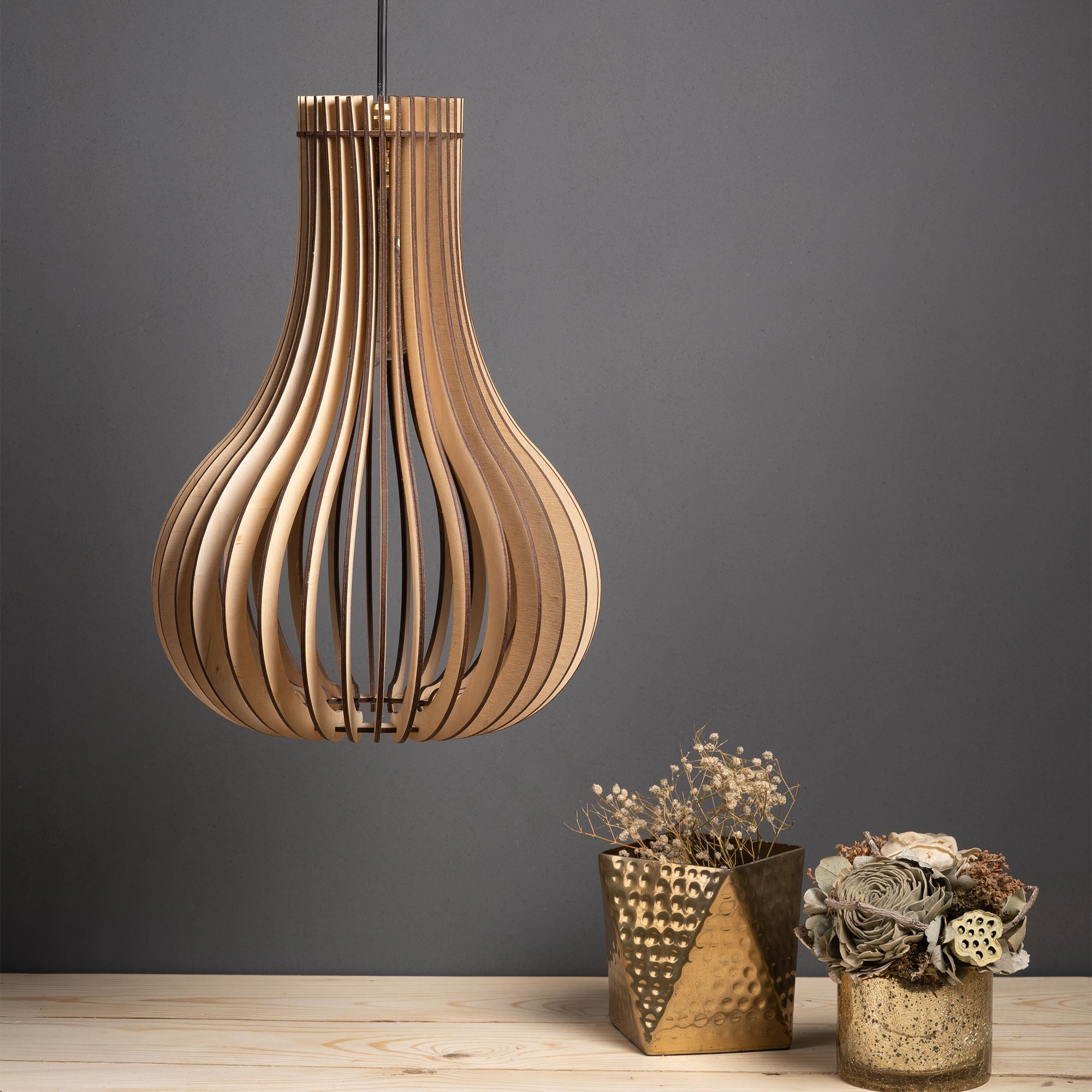 BARUA  CEILING Birch Wood LAMP