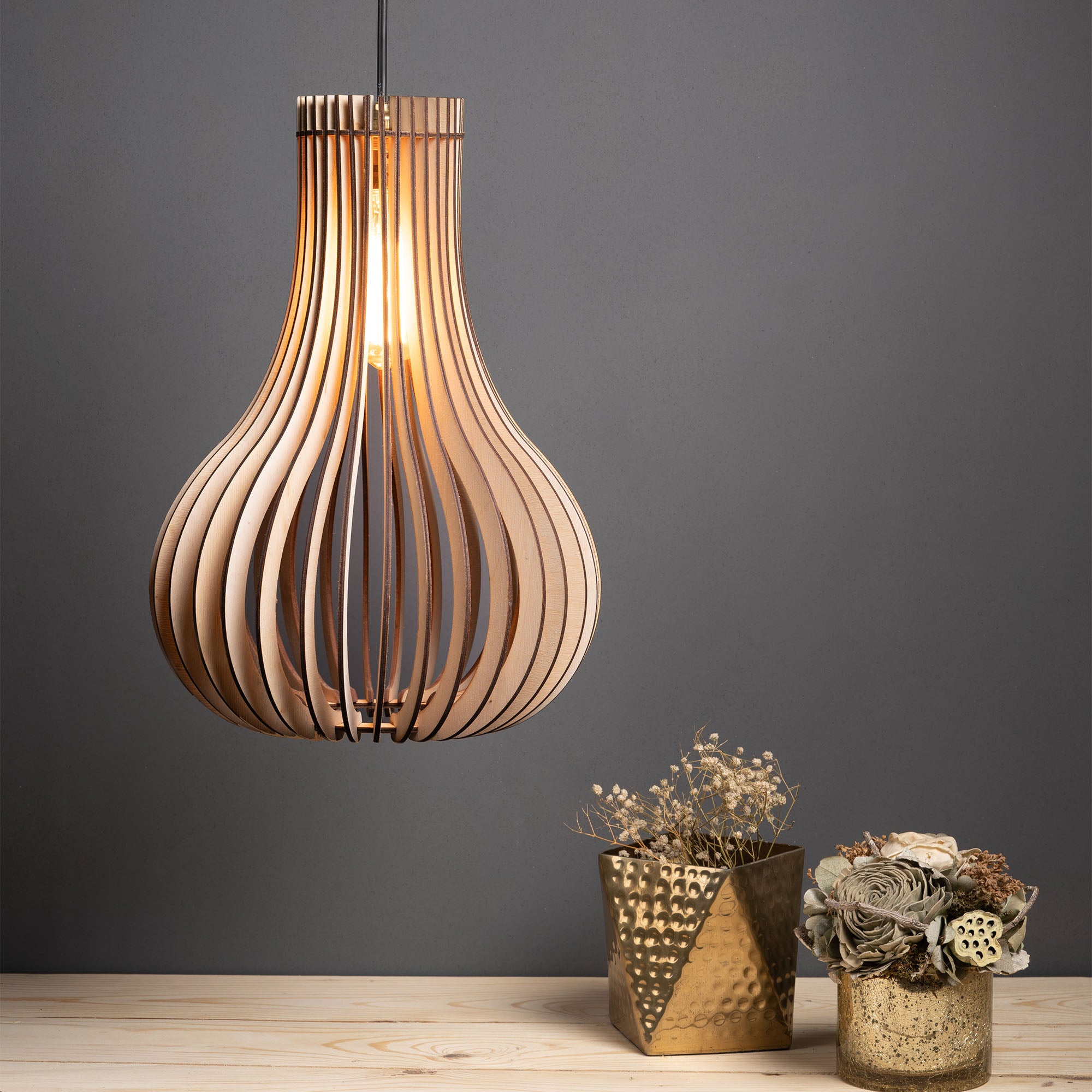 BARUA  CEILING Birch Wood LAMP