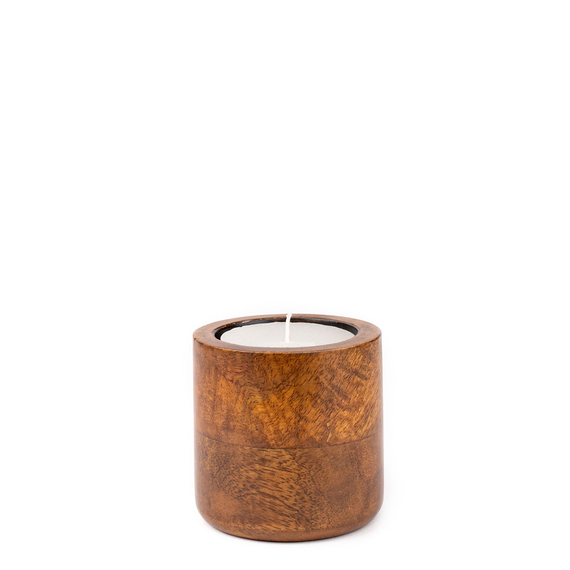 BAYA Candle Holder (Walnut Finish)