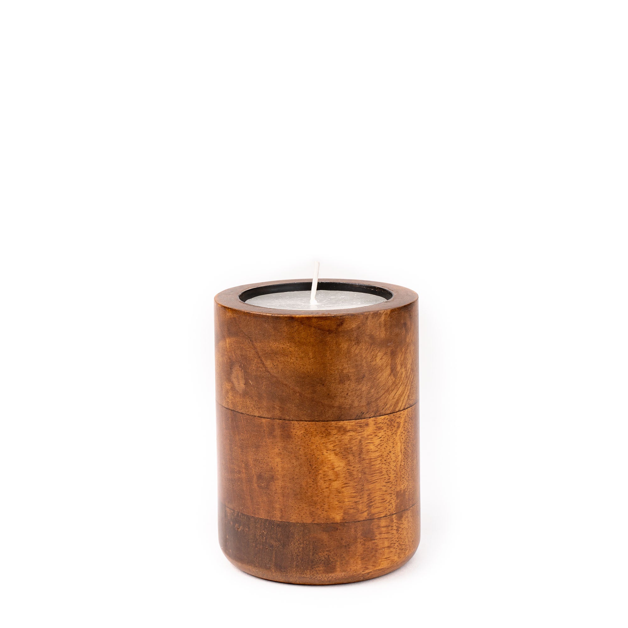 BAYA Candle Holder (Walnut Finish)