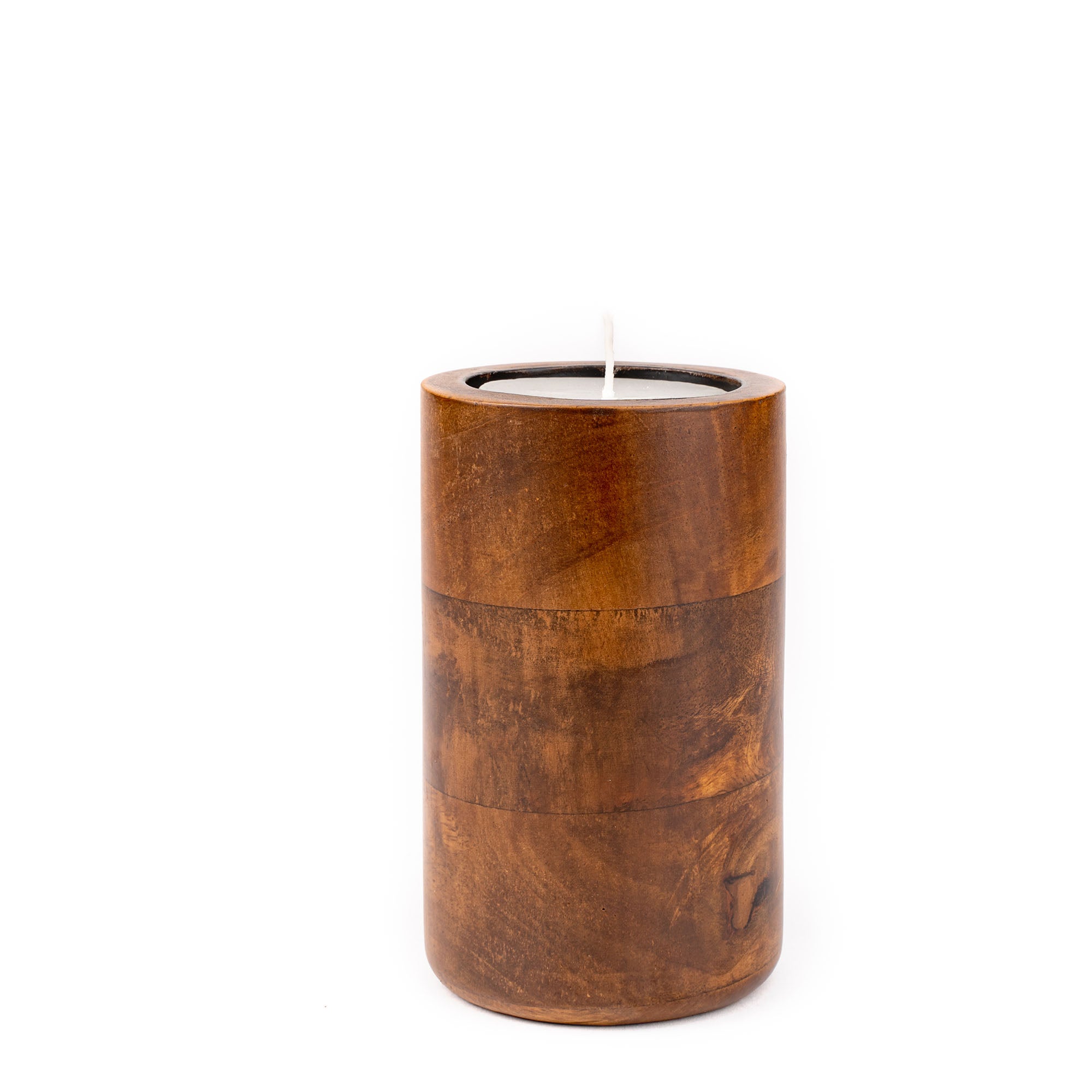 BAYA Candle Holder (Walnut Finish)